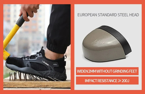 Load image into Gallery viewer, Anti-collision and Anti-smashing Breathable Safety Shoes
