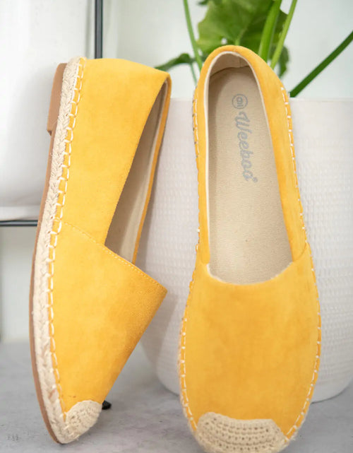 Load image into Gallery viewer, Casual Yellow Espadrille Shoes
