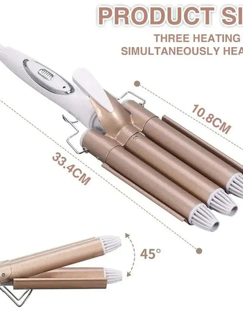 Load image into Gallery viewer, Electric Triple Barrel Curling Iron
