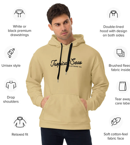 Beige Tropical Seas Hoodie
