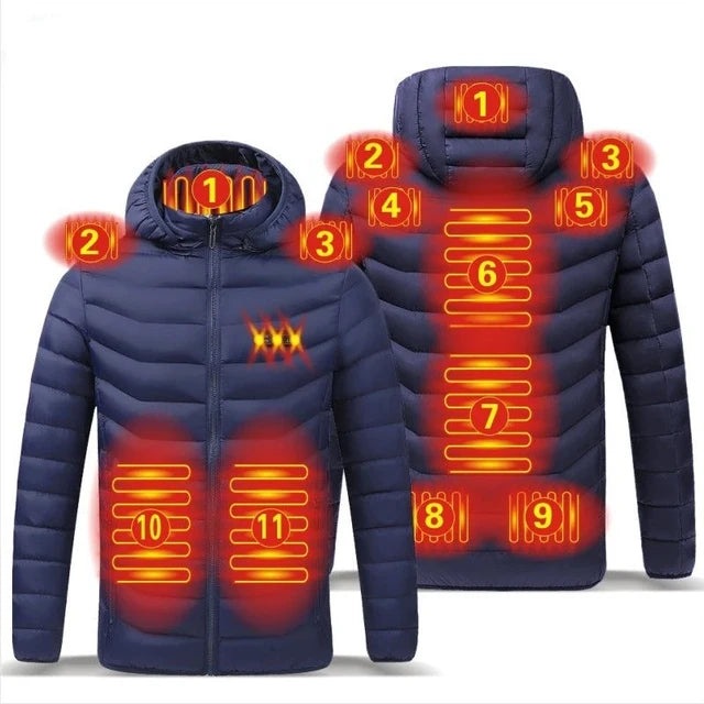 11 Areas Waterproof Heating Jacket