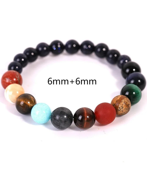 Load image into Gallery viewer, Eight Planets Natural Stone Bracelet
