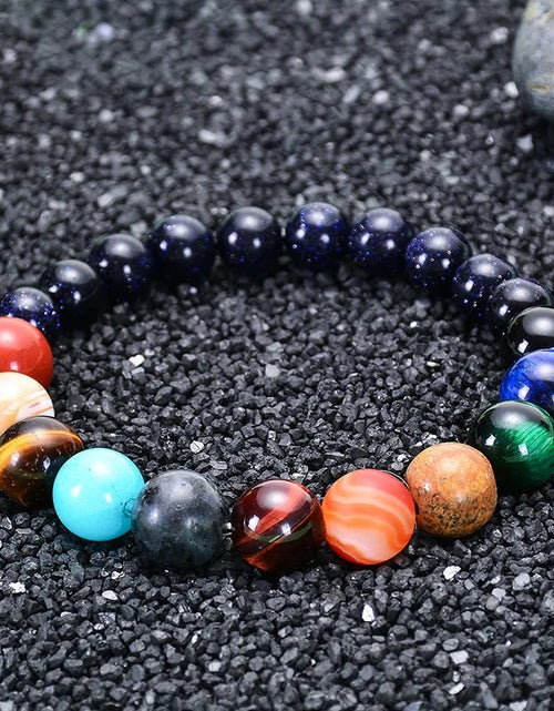 Load image into Gallery viewer, Eight Planets Natural Stone Bracelet
