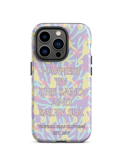 Load image into Gallery viewer, Happiest By the Sand and Salty Sea Tough Case for iPhone®
