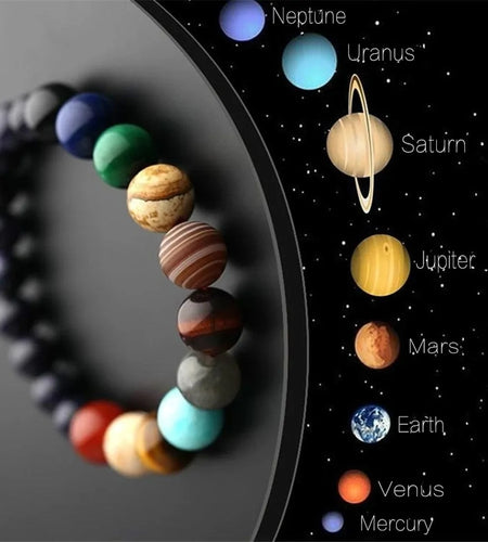 Eight Planets Natural Stone Bracelet