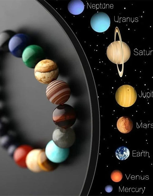 Load image into Gallery viewer, Eight Planets Natural Stone Bracelet
