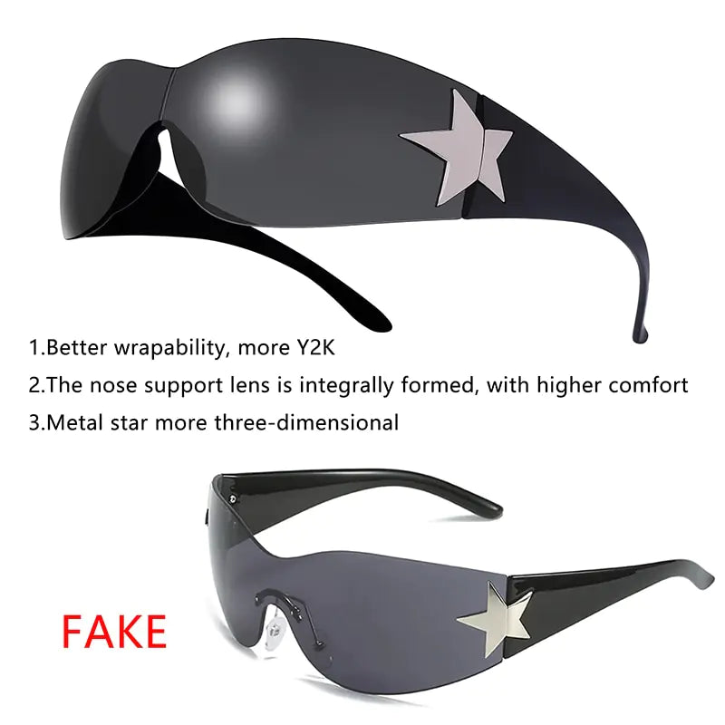 Punk Sports Sunglasses Women Brand Designer