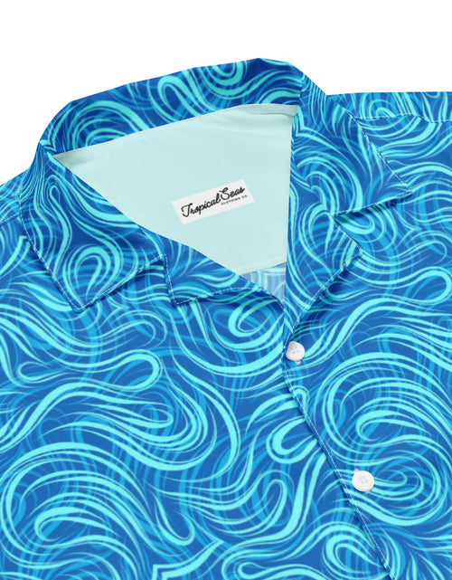 Load image into Gallery viewer, Tsunami Island Party Button Down Hawaiian Shirt - Coastal Summer 2024 Collection
