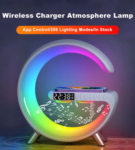 Bluetooth Speaker Wireless Charger Lamp
