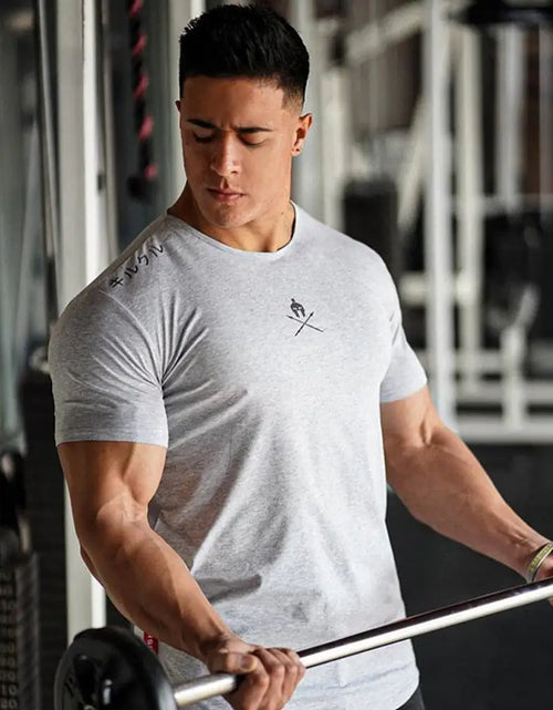 Load image into Gallery viewer, Men T Shirts Fashion Summer Bodybuilding Letter
