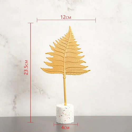 Load image into Gallery viewer, Nordic Gold Ginkgo  Leaves Sculpture
