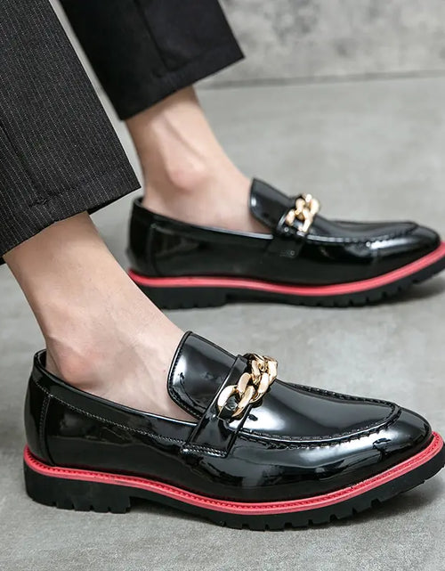 Load image into Gallery viewer, Luxury Leather Black Loafers for Men - Designer Italian Dress Shoes
