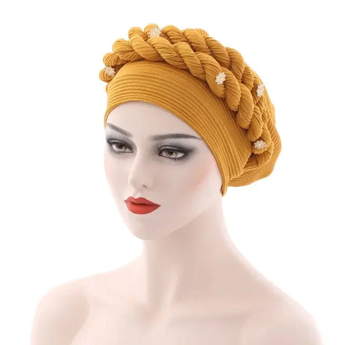 Load image into Gallery viewer, Double Braid Diamonds Turban
