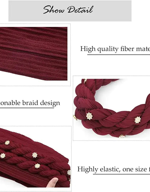 Load image into Gallery viewer, Double Braid Diamonds Turban
