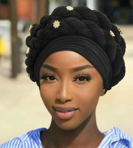 Double Braid Diamonds Turban