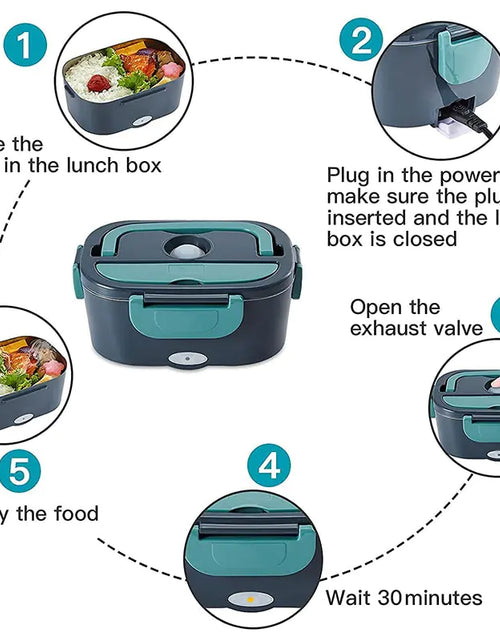 Load image into Gallery viewer, Dual Use Electric Heated Lunch Box
