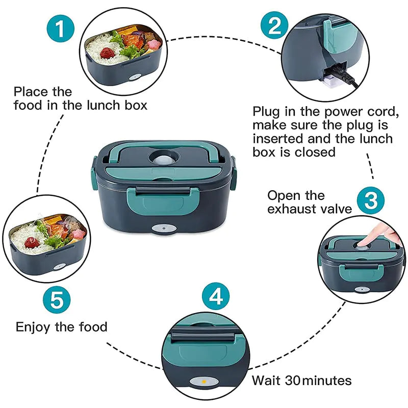 Dual Use Electric Heated Lunch Box