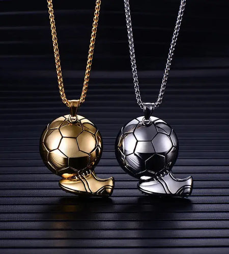 Soccer Shoe Pendant Necklace for Men