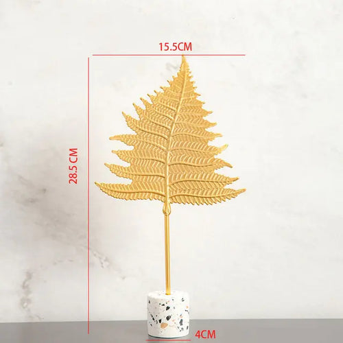 Load image into Gallery viewer, Nordic Gold Ginkgo  Leaves Sculpture
