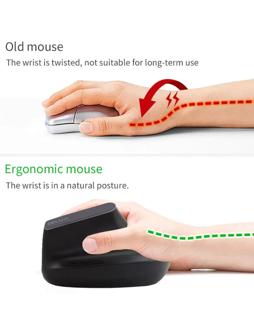 Load image into Gallery viewer, M618C Wireless Mouse Ergonomic 6D
