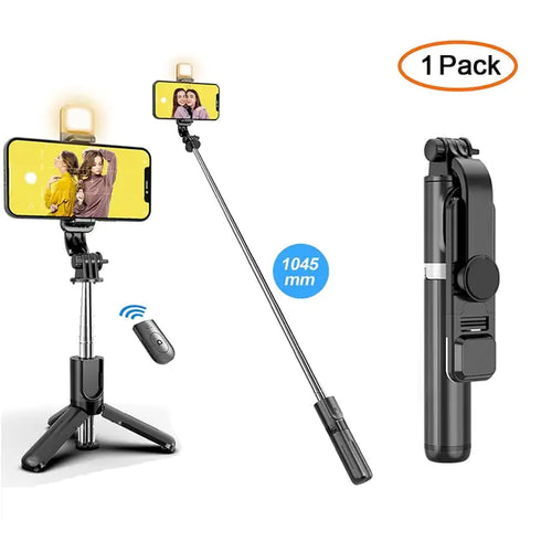 Load image into Gallery viewer, Wireless Bluetooth Selfie Stick Tripod
