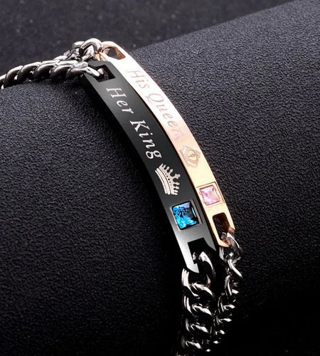 Her King His Queen Bracelet Set