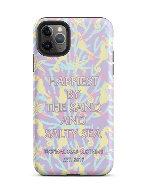 Load image into Gallery viewer, Happiest By the Sand and Salty Sea Tough Case for iPhone®
