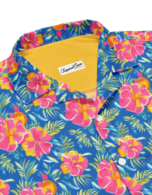 Load image into Gallery viewer, Hibiscus Lagoon Button Down Hawaiian Shirt - Coastal Summer 2024 Collection
