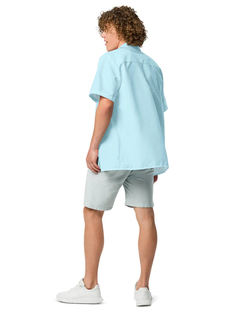 Load image into Gallery viewer, Bahama Water Blue button shirt
