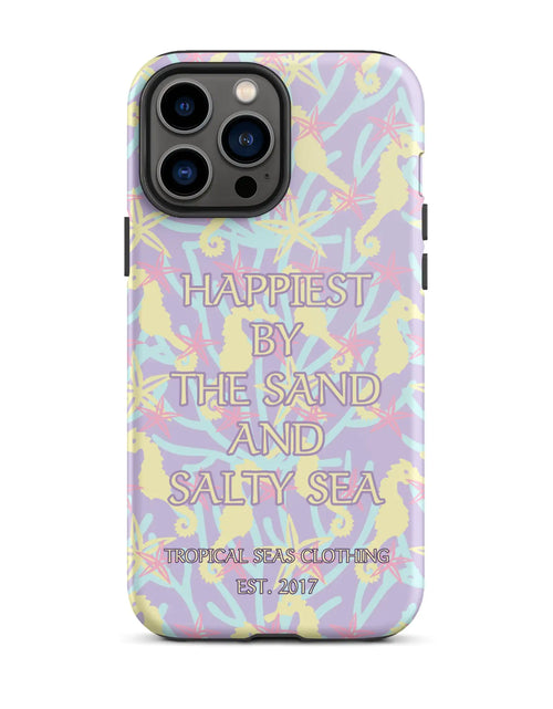 Load image into Gallery viewer, Happiest By the Sand and Salty Sea Tough Case for iPhone®
