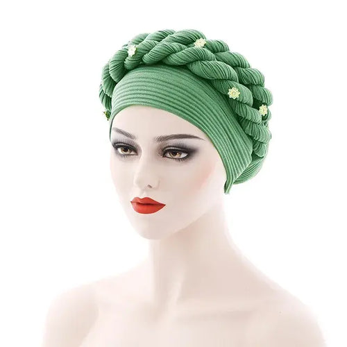 Load image into Gallery viewer, Double Braid Diamonds Turban
