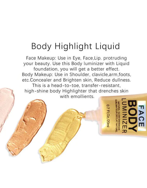 Load image into Gallery viewer, 3 Colors Body Shimmer Concealer Makeup
