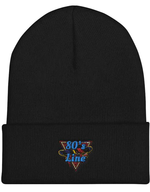 Load image into Gallery viewer, 80&#39;s Line Cuffed Beanie
