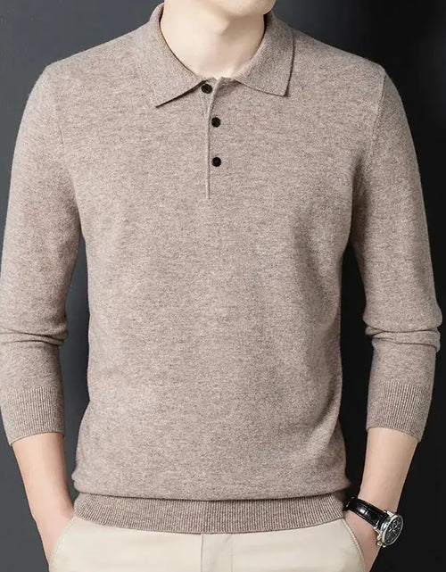 Load image into Gallery viewer, Luxurious Polo Sweater for Men
