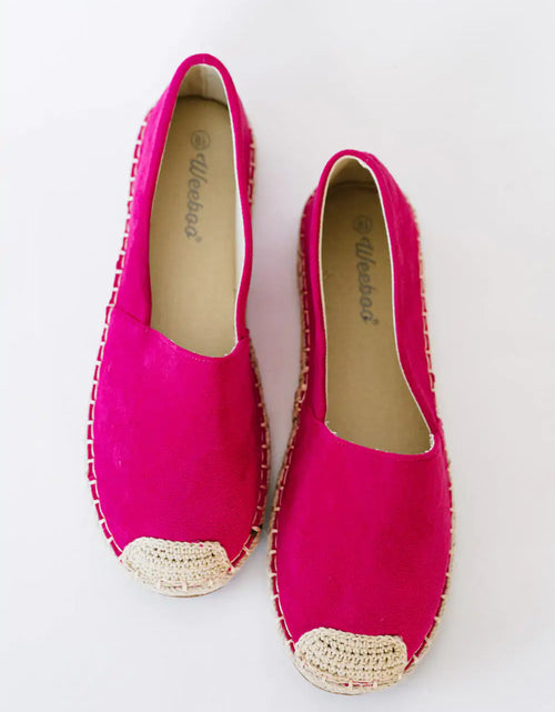 Load image into Gallery viewer, Casual Fuchsia Espadrille Shoes
