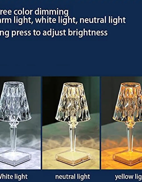 Load image into Gallery viewer, Diamond Table Lamp: USB Touch Sensor LED Night Light
