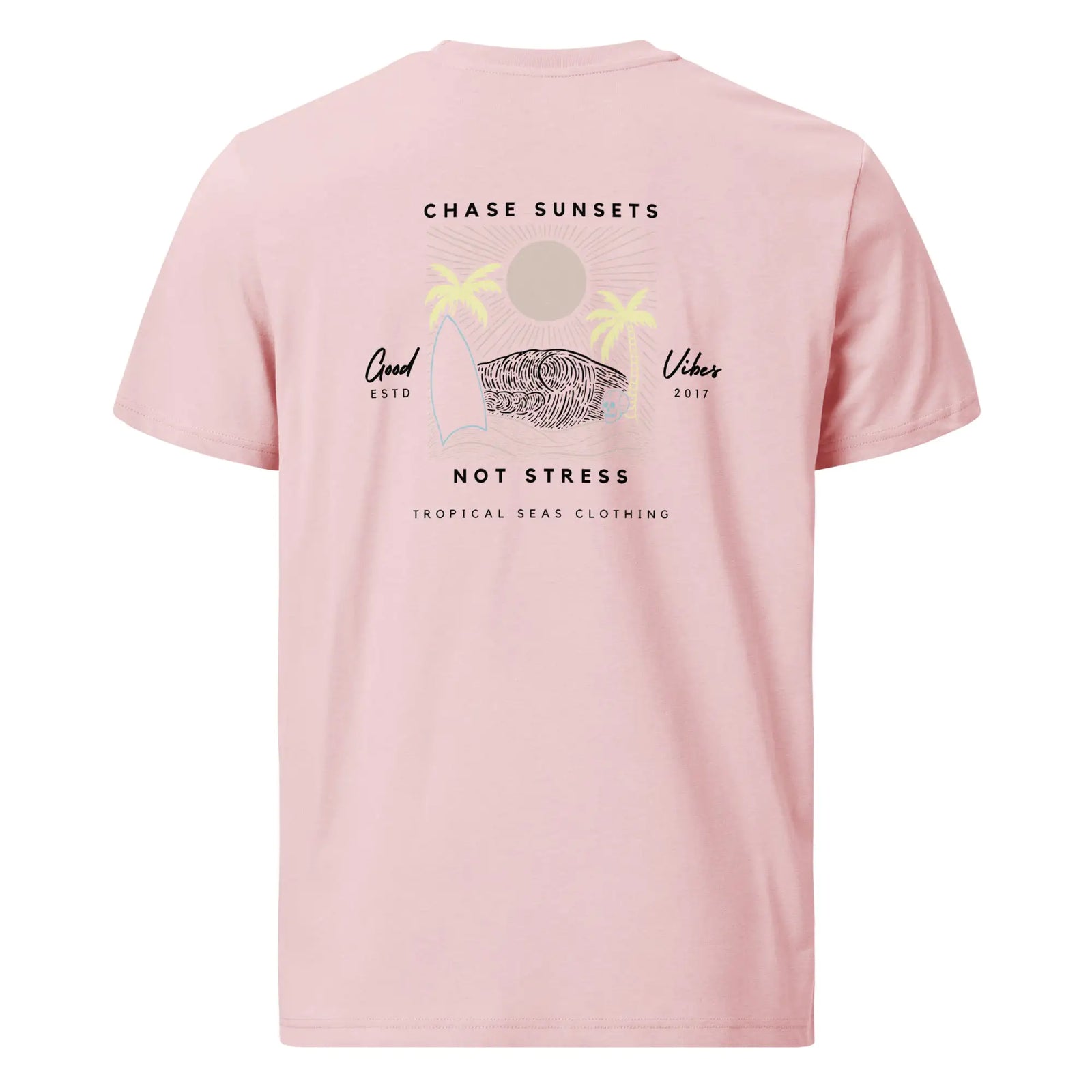 Chase Sunsets, Not Stress Organic Cotton T-Shirt