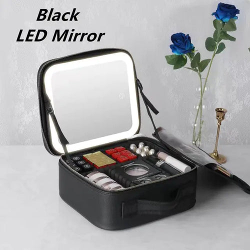 Load image into Gallery viewer, LED Light Cosmetic Bag
