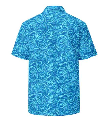 Tsunami Island Party Button Down Hawaiian Shirt - Coastal Summer 2024 Collection