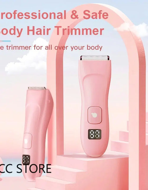 Load image into Gallery viewer, Waterproof Electric Bikini Trimmer for Women - Cordless Body Hair Shaver and Painless Epilator for Legs
