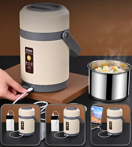 2L USB Electric Heated Lunch Box