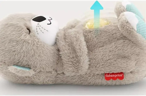 Load image into Gallery viewer, Fisher-Price Sound Machine Soothe &#39;n Snuggle Otter Portable Plush Baby Toy with Sensory Details Music Lights &amp; Rhythmic Breathing Motion
