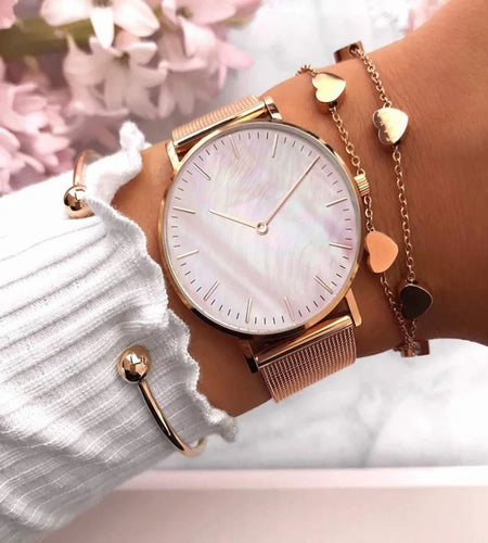 Luxury Brand Rose Gold Watch