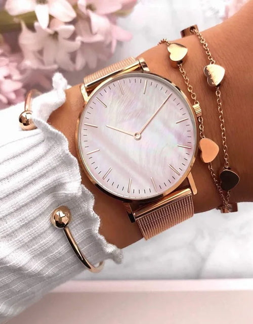 Load image into Gallery viewer, Luxury Brand Rose Gold Watch
