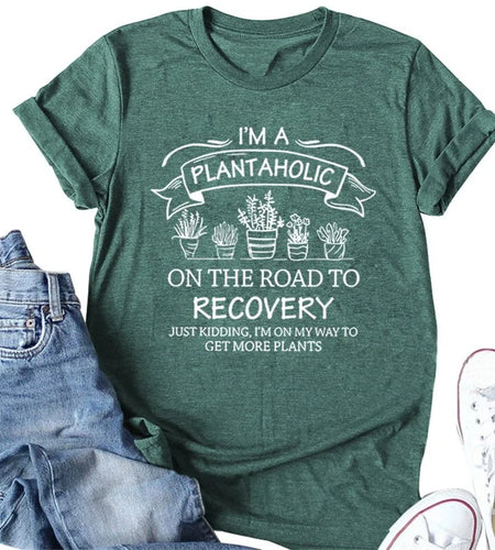 Women's Cute Oversized Plants T-shirts