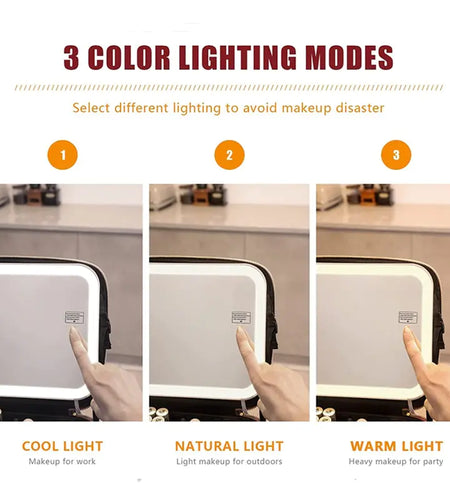 LED Light Cosmetic Bag