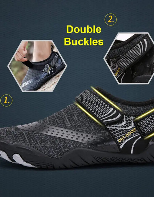 Load image into Gallery viewer, Breathable Double Buckle Unisex Water Shoes - Aqua Shoes Slip-On
