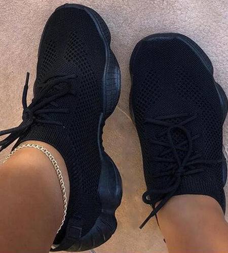 Autumn Women's Mesh Flats Shoes