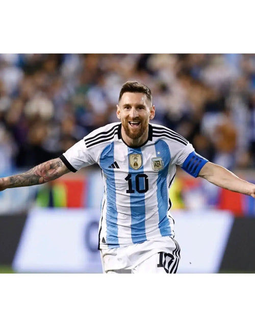 Load image into Gallery viewer, Messi #10 Premium Soccer 2022 Argentina World Cup Champions - Home Jersey by Adidas
