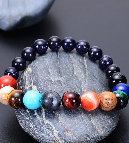 Eight Planets Natural Stone Bracelet